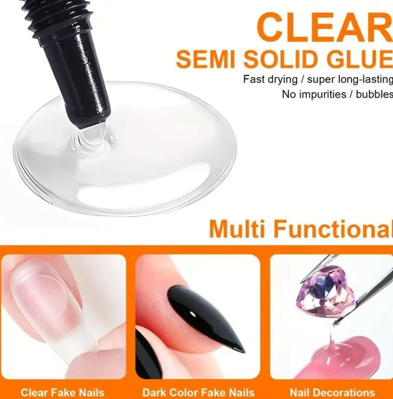 Quick Dry Nail Glue Pack of 2